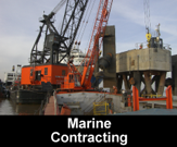 Workboat at sea